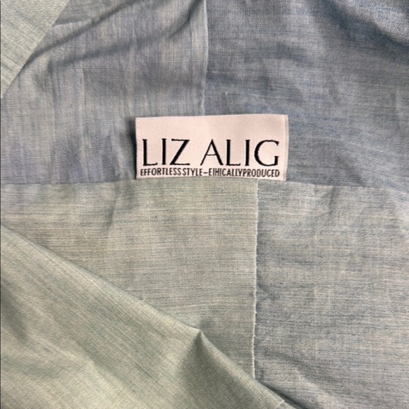 LIZ ALIG Chic Asymmetrical Light Blue Dress - Picture 11 of 11